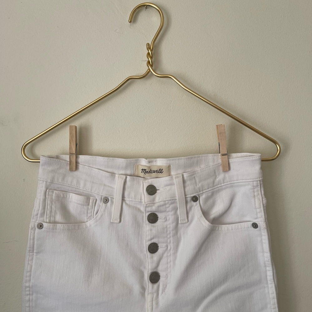MADEWELL/ High rise skinny jeans